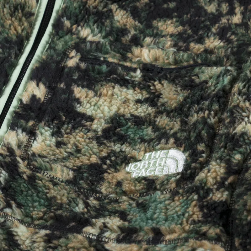 The North Face Extreme Pile Full Zip Fleece Jacket Misty Sage Fallen Leaves-7