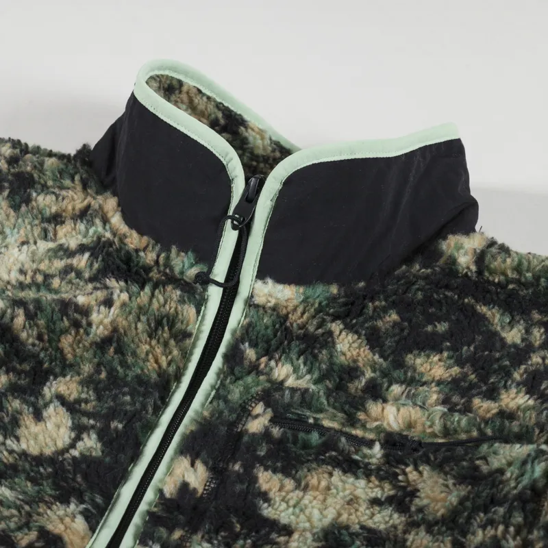 The North Face Extreme Pile Full Zip Fleece Jacket Misty Sage Fallen Leaves-6