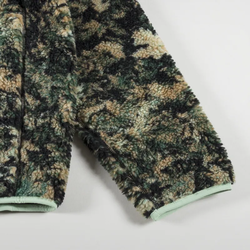 The North Face Extreme Pile Full Zip Fleece Jacket Misty Sage Fallen Leaves-8