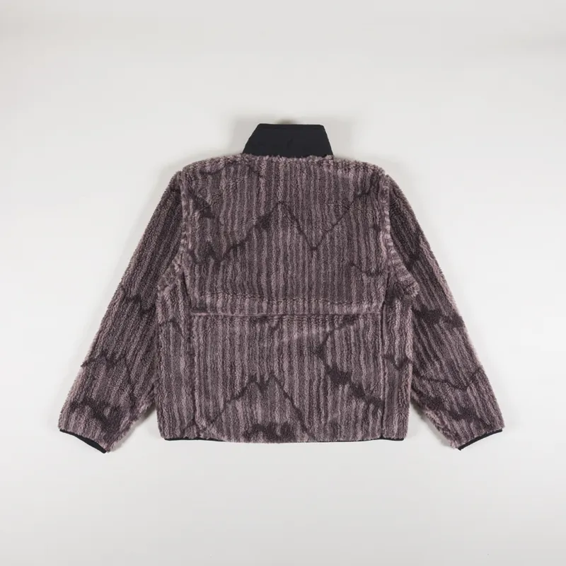 The North Face Extreme Pile Pullover Fawn Grey Engraved Mountain Print-1