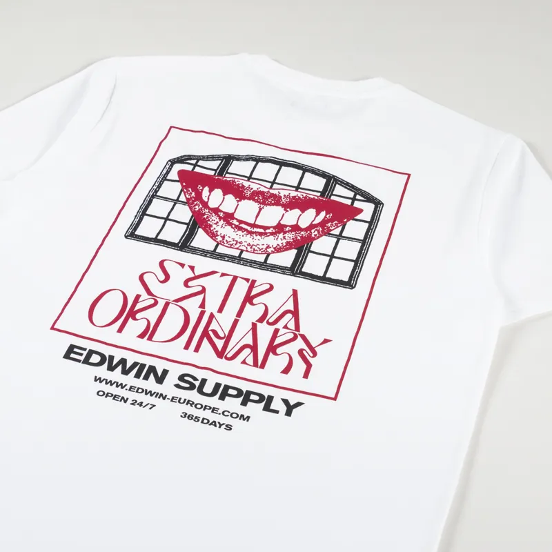 Edwin Extra Ordinary T Shirt White-2