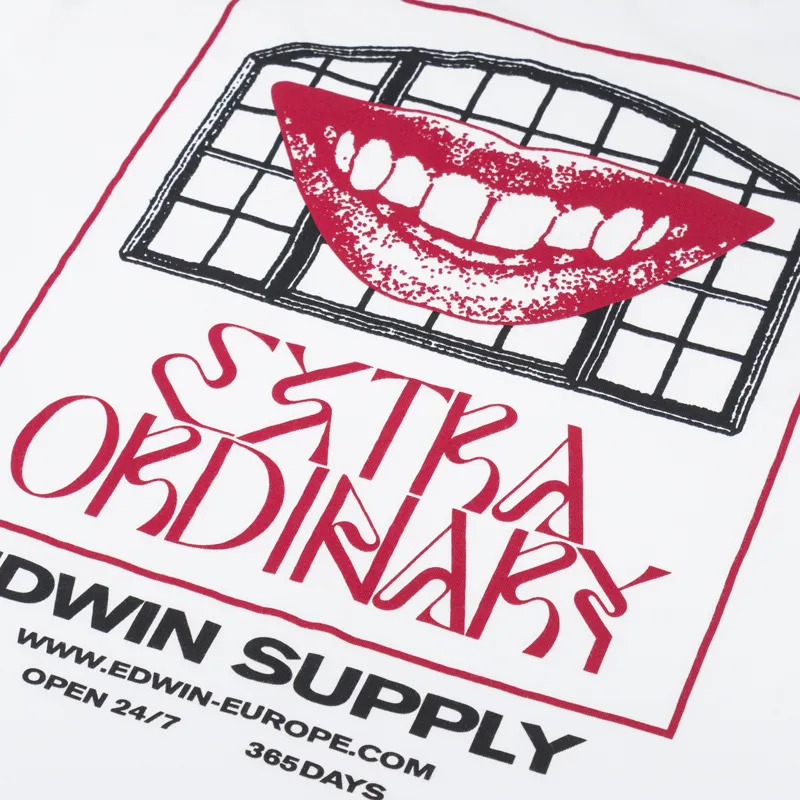 Edwin Extra Ordinary T Shirt White-4