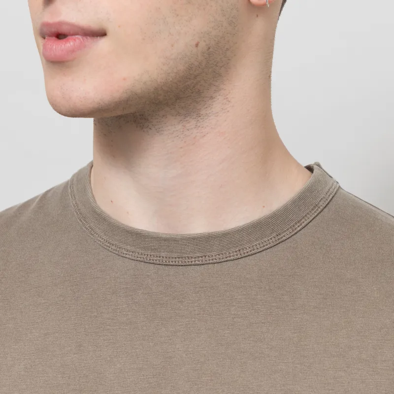 Foret Park Loose Fit T Shirt Stone Grey-4