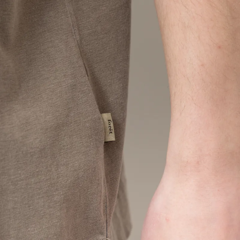 Foret Park Loose Fit T Shirt Stone Grey-6