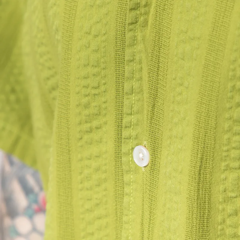 Foret Peer Jacquard Stripe Shirt Moss-6