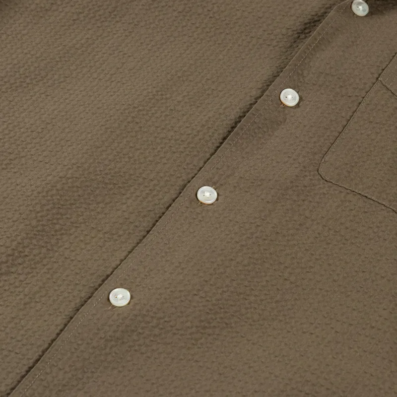 Foret Peer Seersucker Shirt Stone-6