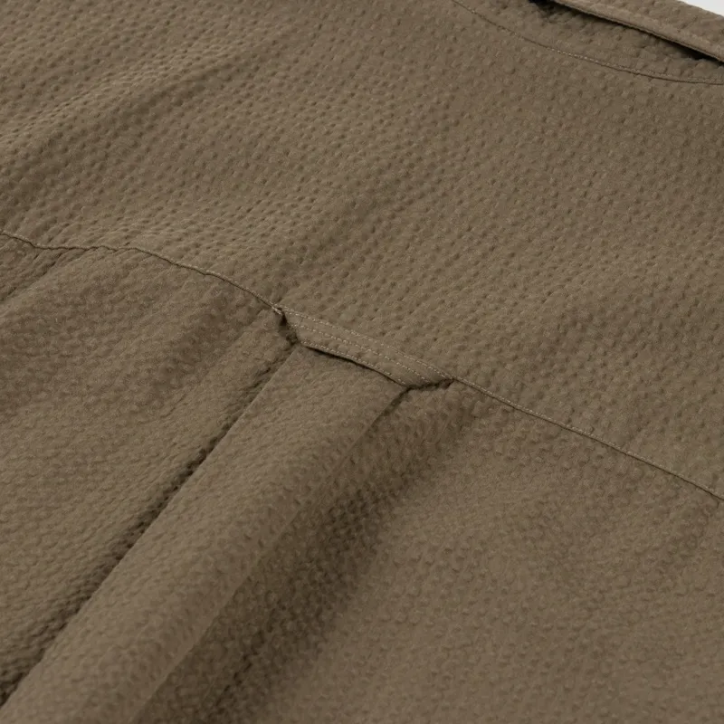 Foret Peer Seersucker Shirt Stone-7