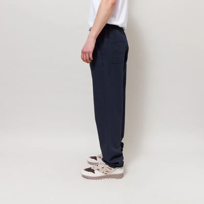 Foret Calm Seersucker Pants Navy-2