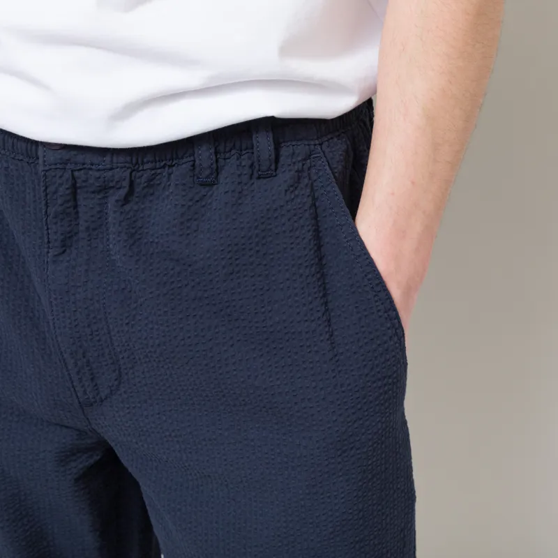 Foret Calm Seersucker Pants Navy-4