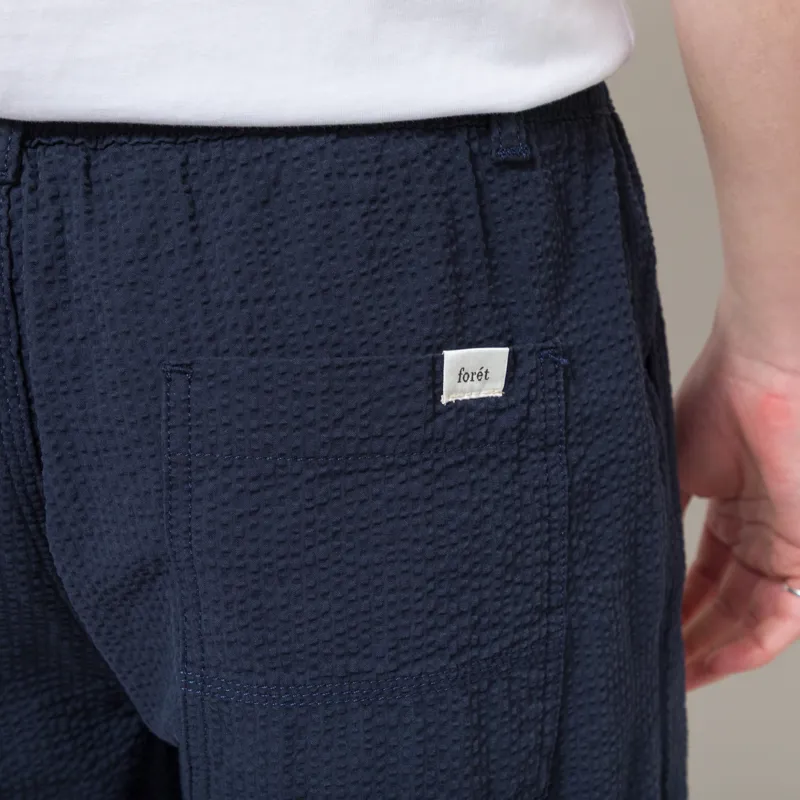 Foret Calm Seersucker Pants Navy-5
