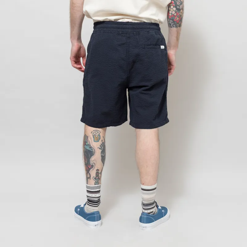 Foret Hush Seersucker Shorts Navy-2