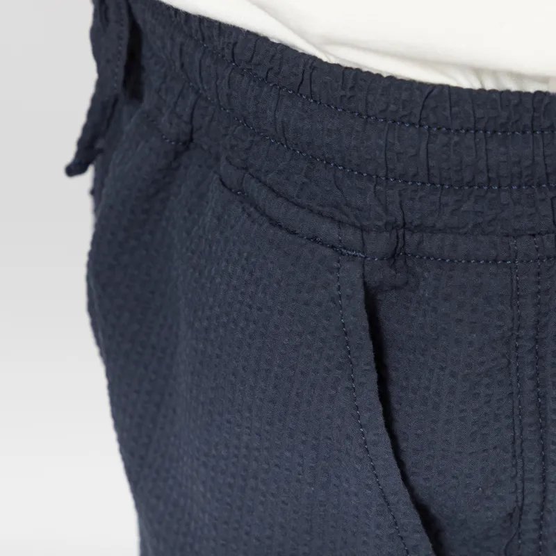 Foret Hush Seersucker Shorts Navy-5