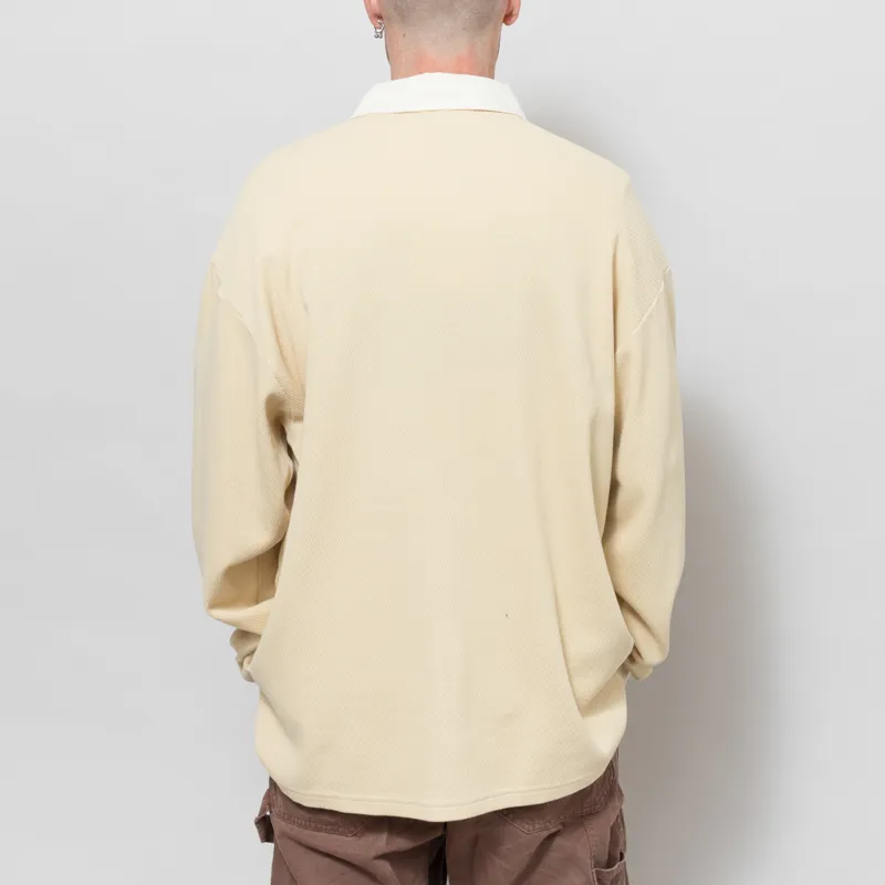 Foret Match Rugby Structured Sweatshirt Vintage Yellow-3