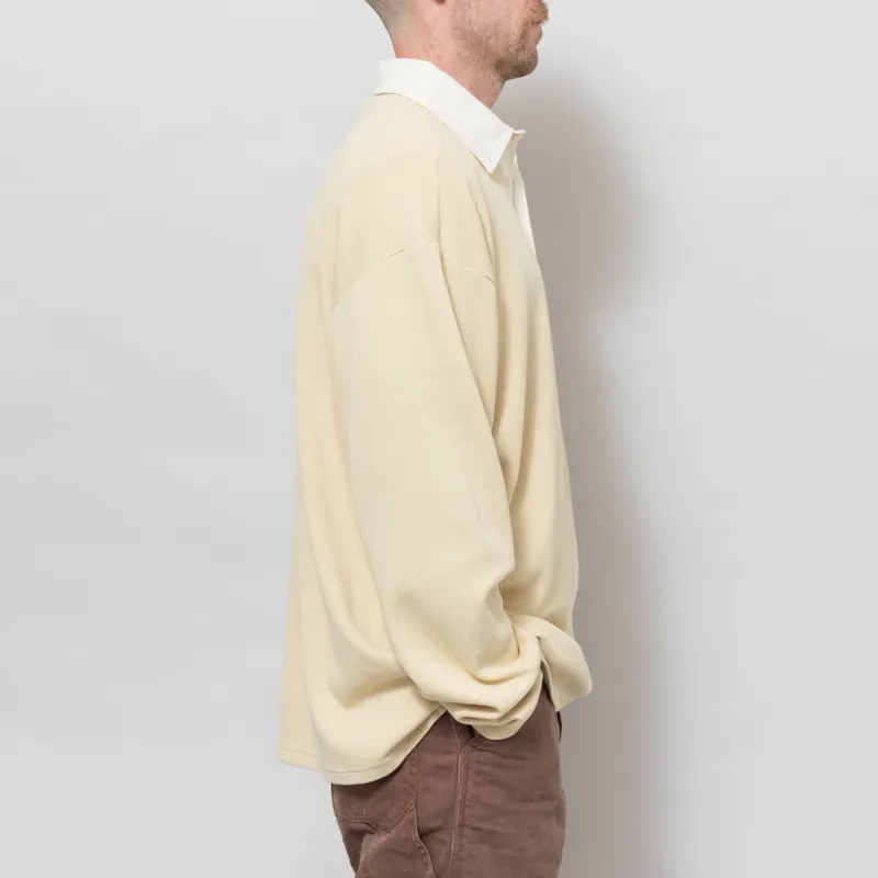 Foret Match Rugby Structured Sweatshirt Vintage Yellow-4