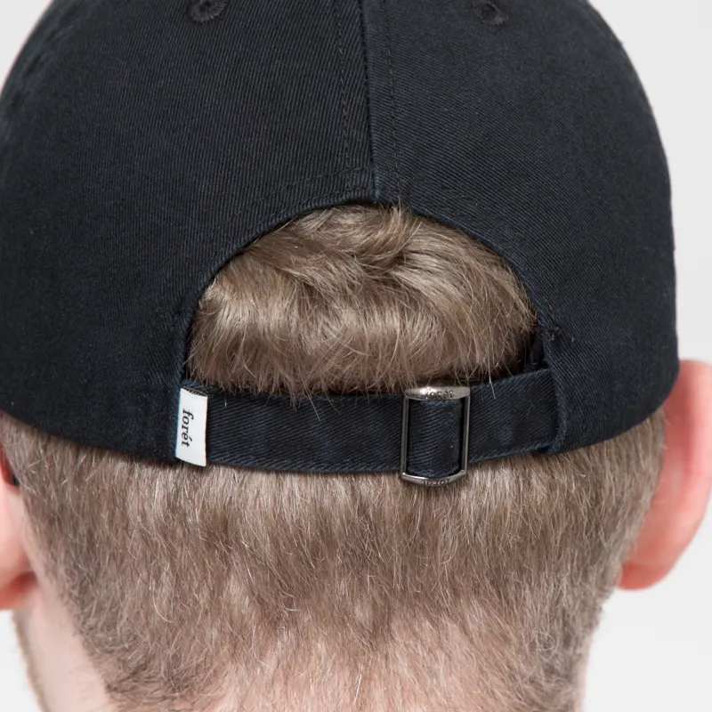 Foret Posy Washed Cap Black-4