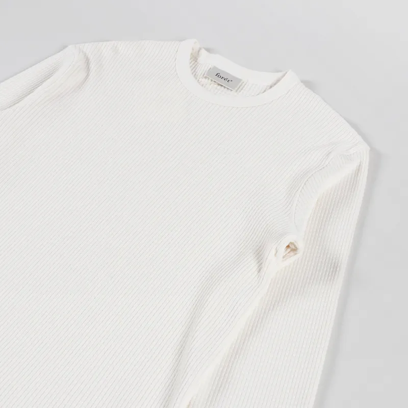Foret Rib Long Sleeve T Shirt Cloud-1