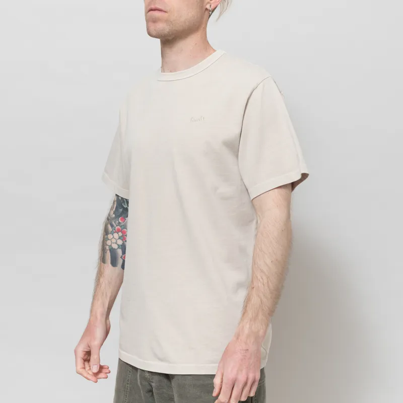 Foret Oak Pigment Dye T Shirt Oat-1