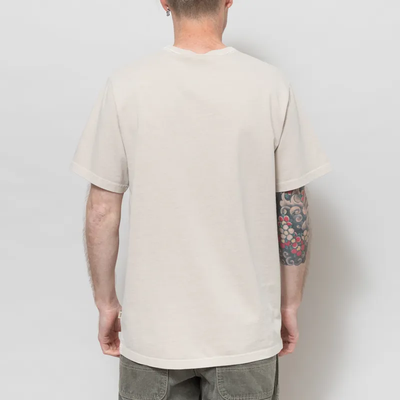 Foret Oak Pigment Dye T Shirt Oat-2