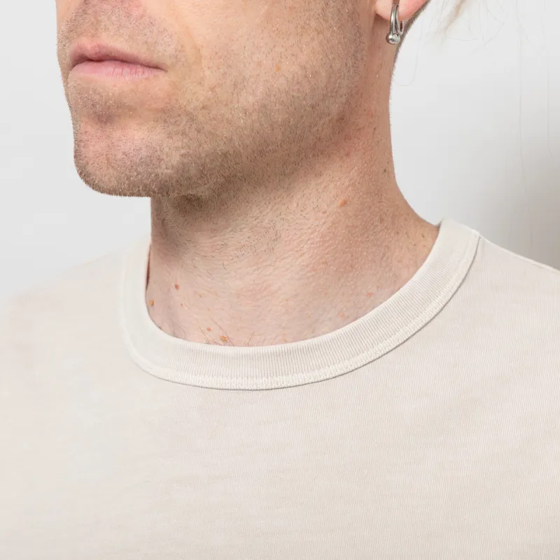 Foret Oak Pigment Dye T Shirt Oat-3