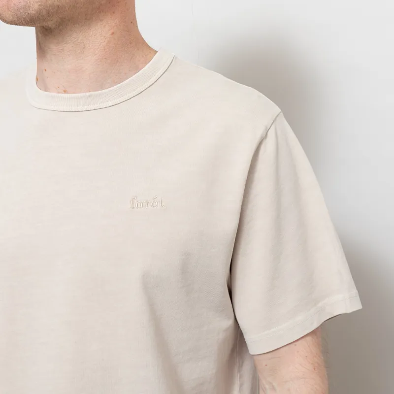 Foret Oak Pigment Dye T Shirt Oat-4