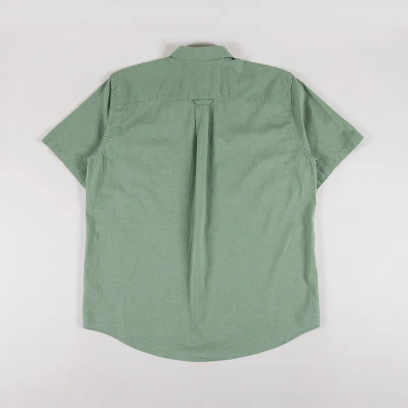 Foret Salt Cotton Linen Shirt Oxide Green-1