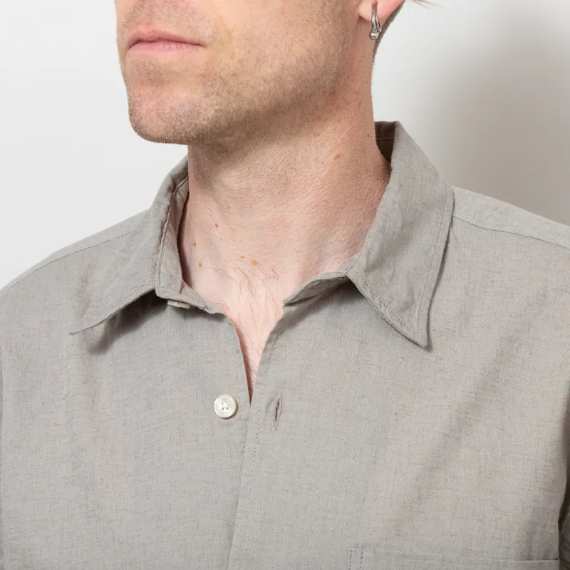 Foret Salt Cotton Linen Shirt Sand-3