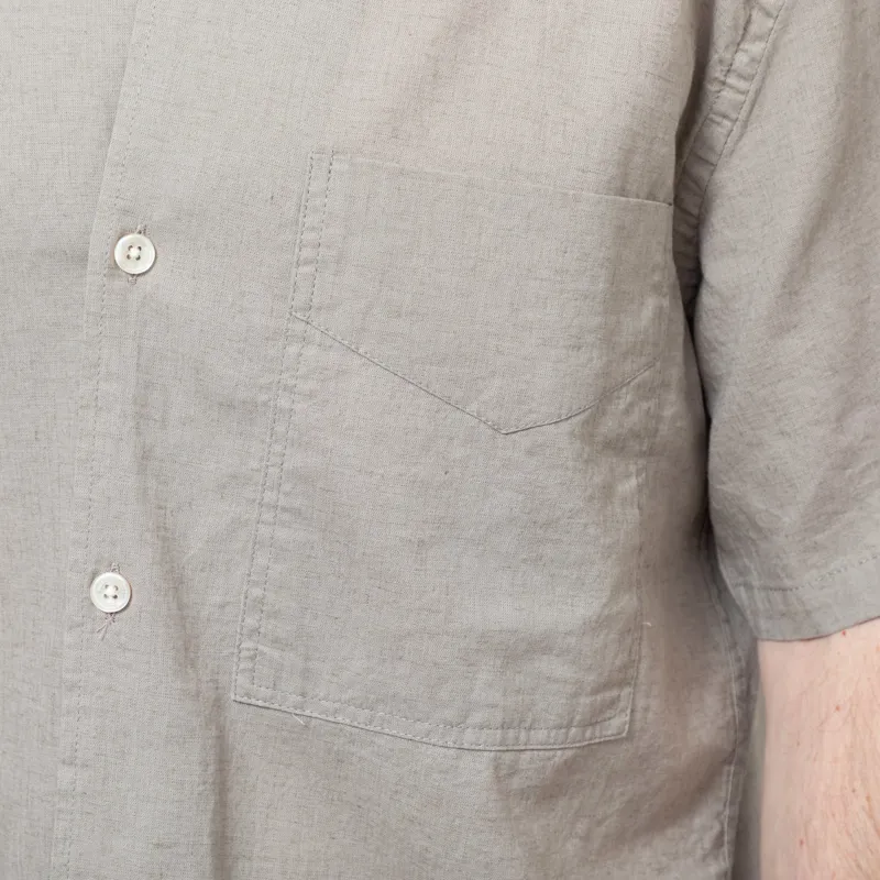 Foret Salt Cotton Linen Shirt Sand-5