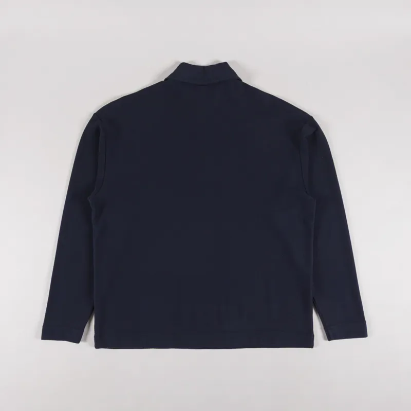 Foret Herb Textured Polo Navy-1