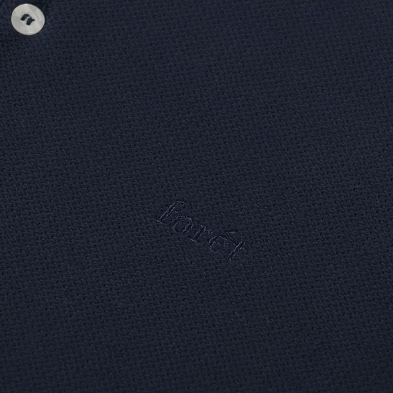 Foret Herb Textured Polo Navy-5