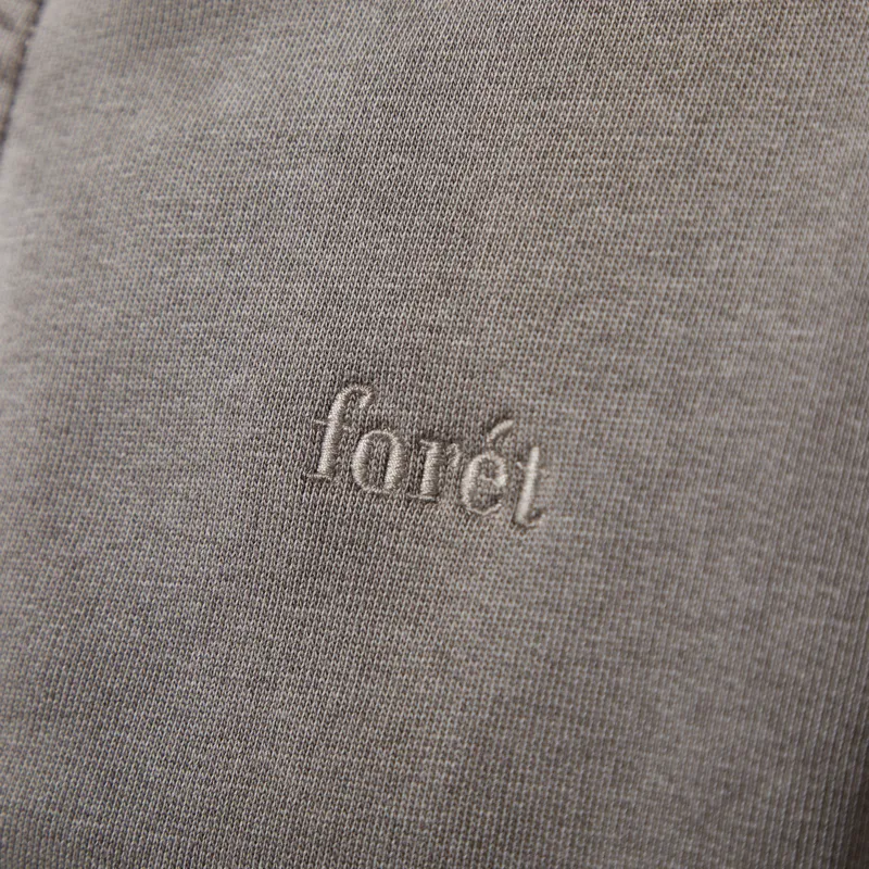 Foret Noon Pigment Dyed Zip Hoodie Wood-5