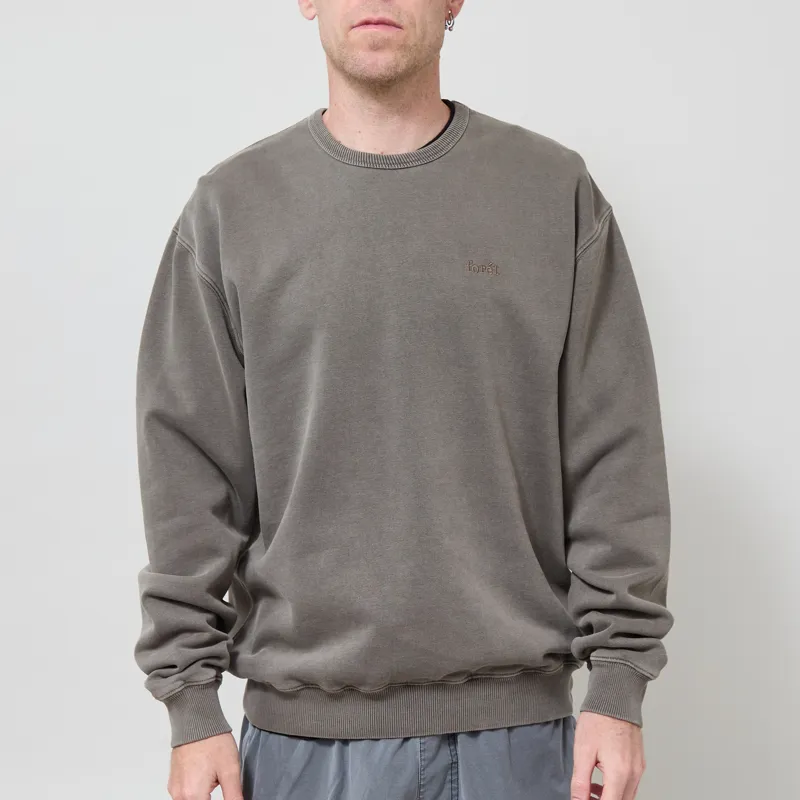 Foret Noon Pigment Dyed Sweatshirt Wood