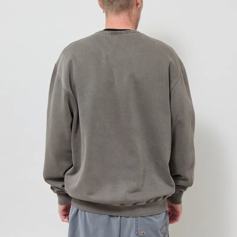 Foret Noon Pigment Dyed Sweatshirt Wood-2
