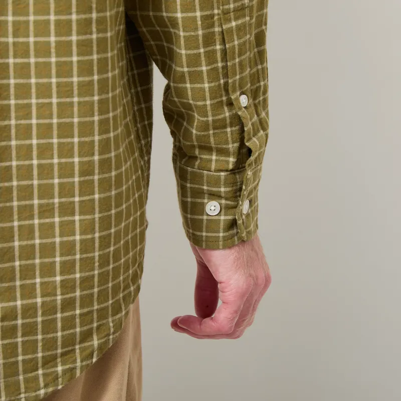 Foret Ridge Regular Fit Flannel Shirt Thyme Check-8