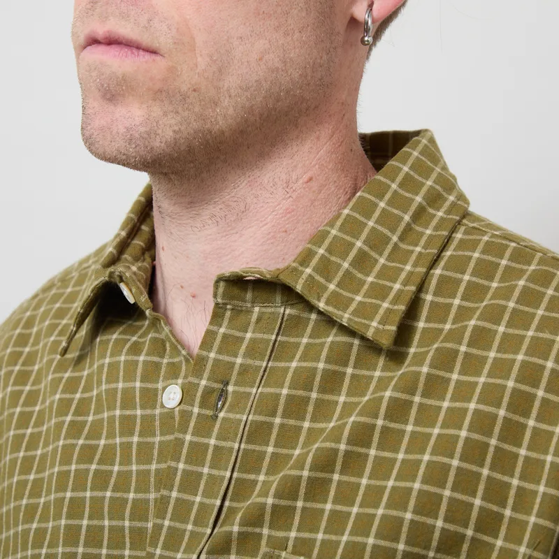 Foret Ridge Regular Fit Flannel Shirt Thyme Check-3