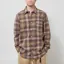 Foret Ridge Regular Fit Flannel Shirt Wood Check