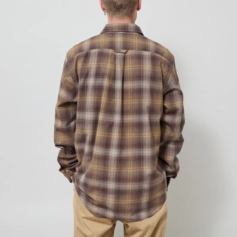 Foret Ridge Regular Fit Flannel Shirt Wood Check-2
