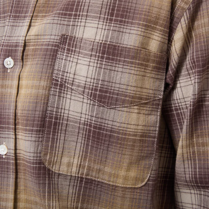 Foret Ridge Regular Fit Flannel Shirt Wood Check-6