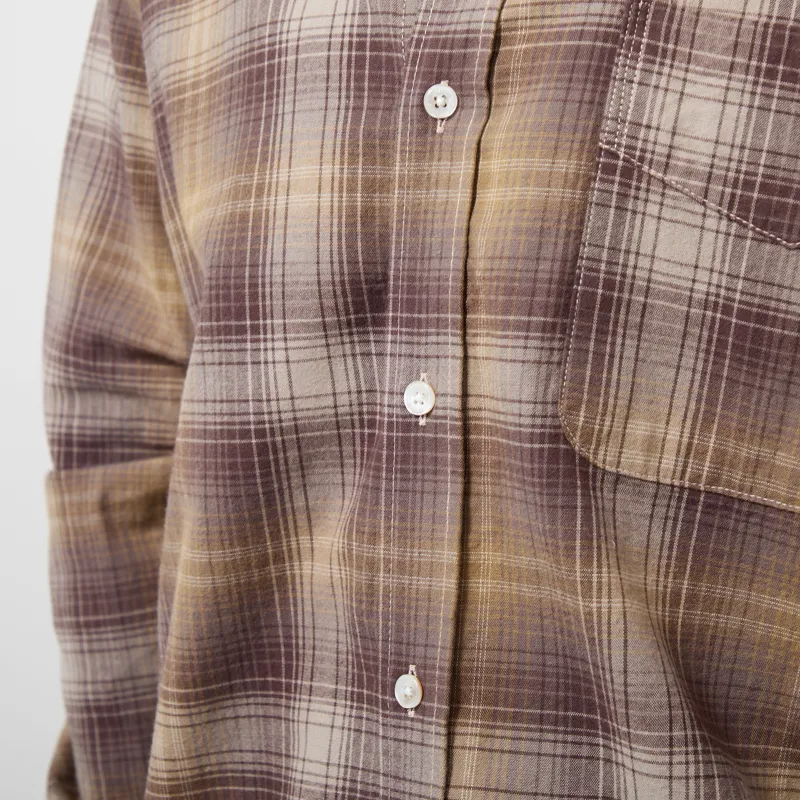 Foret Ridge Regular Fit Flannel Shirt Wood Check-5