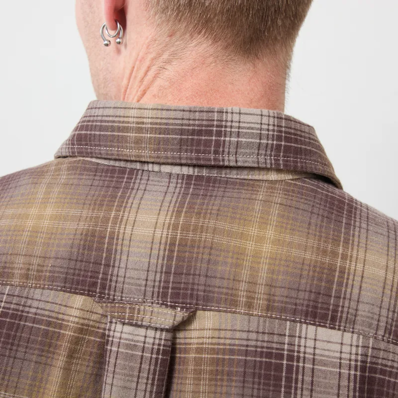 Foret Ridge Regular Fit Flannel Shirt Wood Check-4