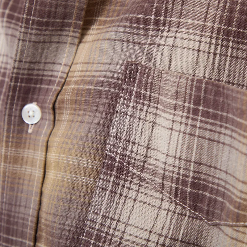 Foret Ridge Regular Fit Flannel Shirt Wood Check-7