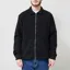 Foret Raven Wool Zip Overshirt Black