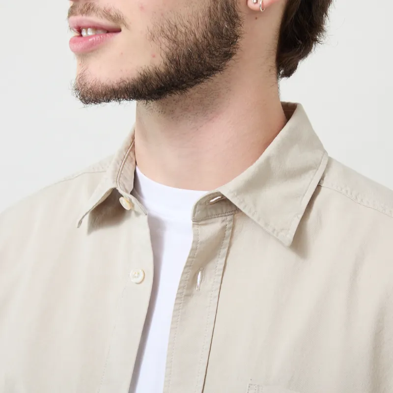 Foret Maple Embroidery Oxford Shirt Oat-3
