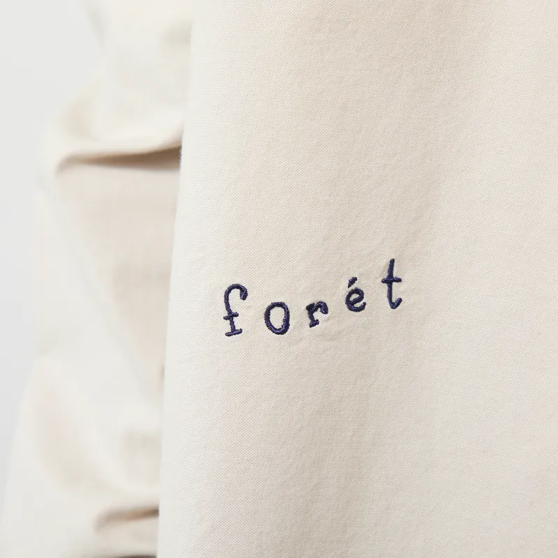 Foret Maple Embroidery Oxford Shirt Oat-6