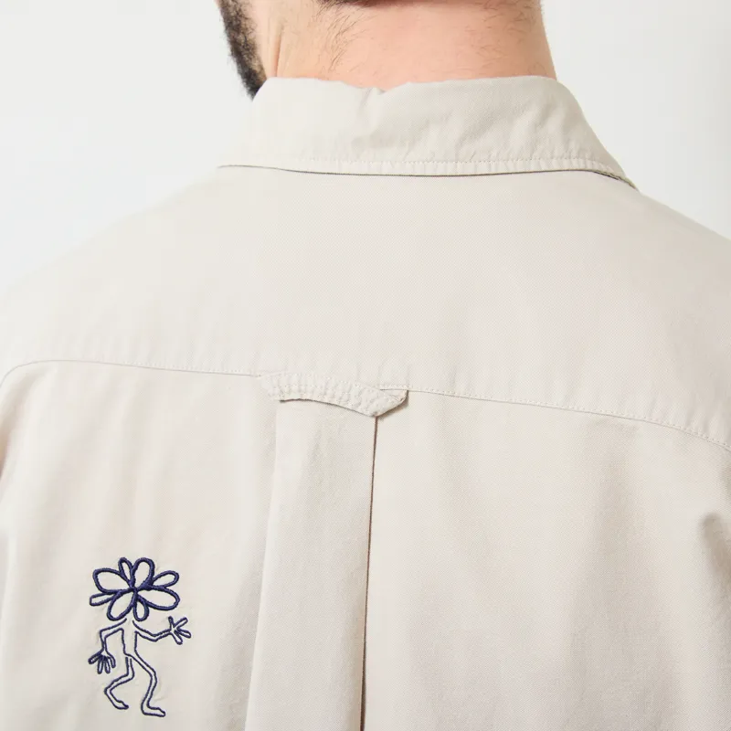Foret Maple Embroidery Oxford Shirt Oat-9