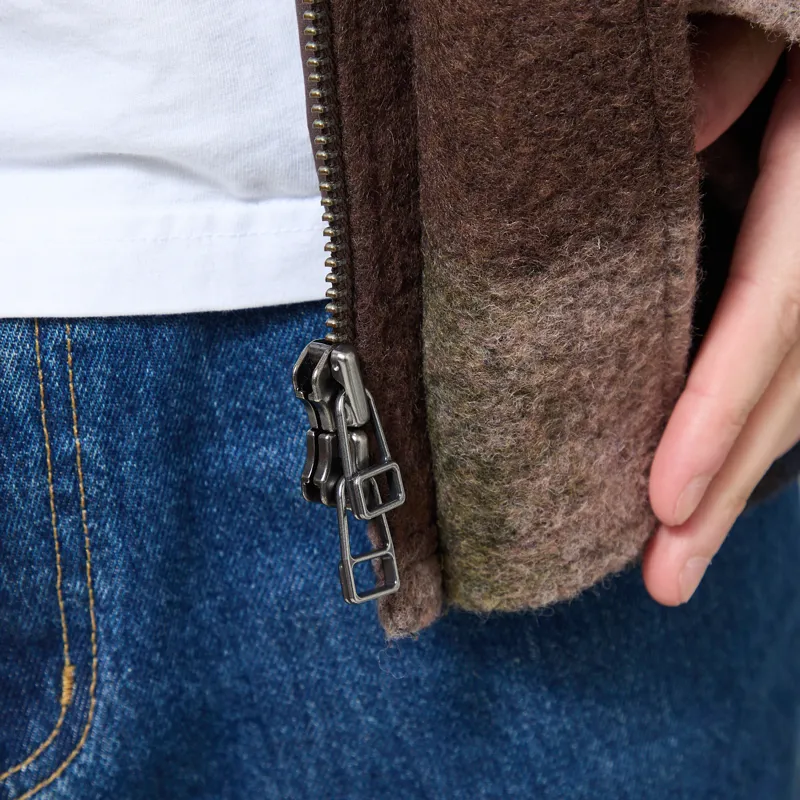 Foret Fragment Wool Jacket Blue Check-11