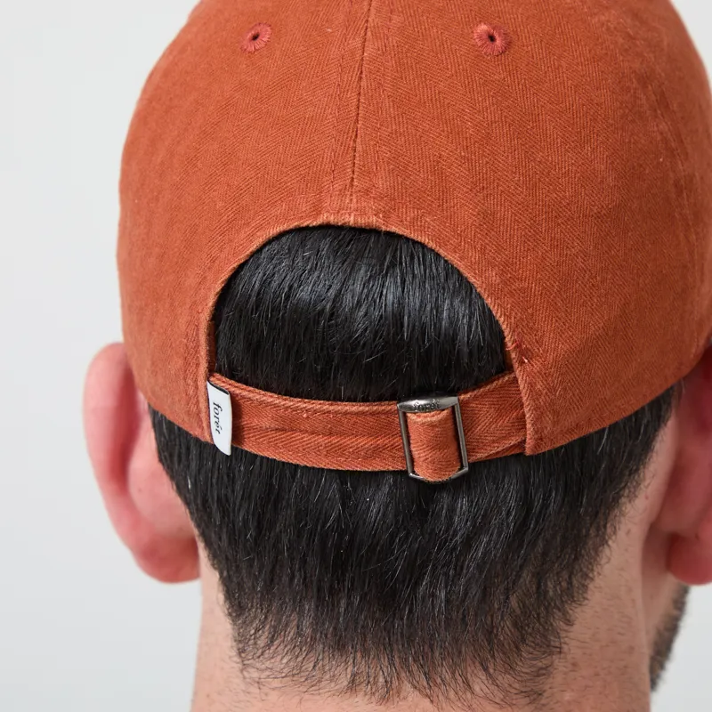 Foret Tree Washed Herringbone Cap Brown-4