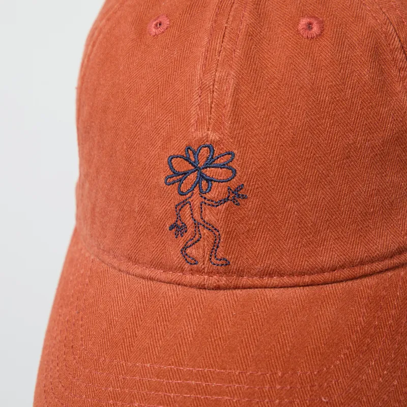 Foret Tree Washed Herringbone Cap Brown-3