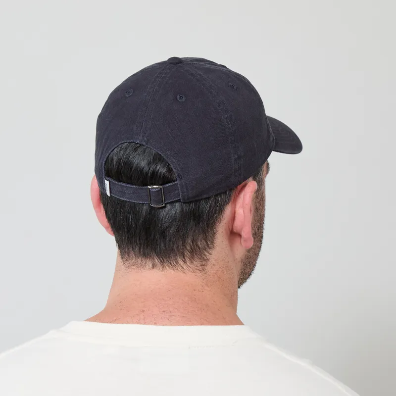 Foret Bird Washed Herringbone Cap Navy-2