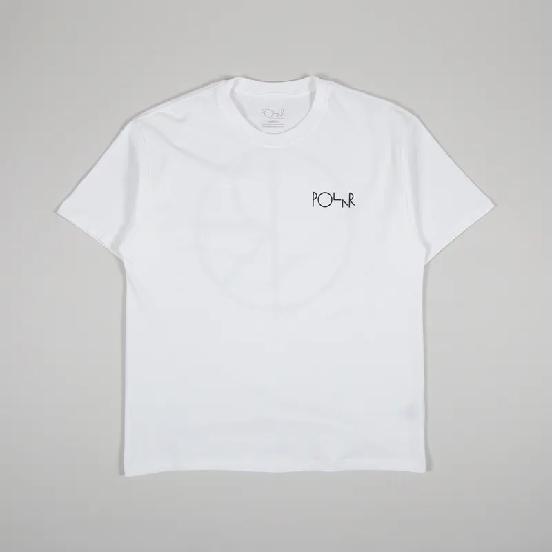 Polar Skate Co. Stroke Logo T Shirt White-1