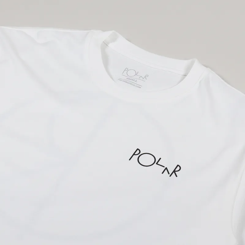 Polar Skate Co. Stroke Logo T Shirt White-3